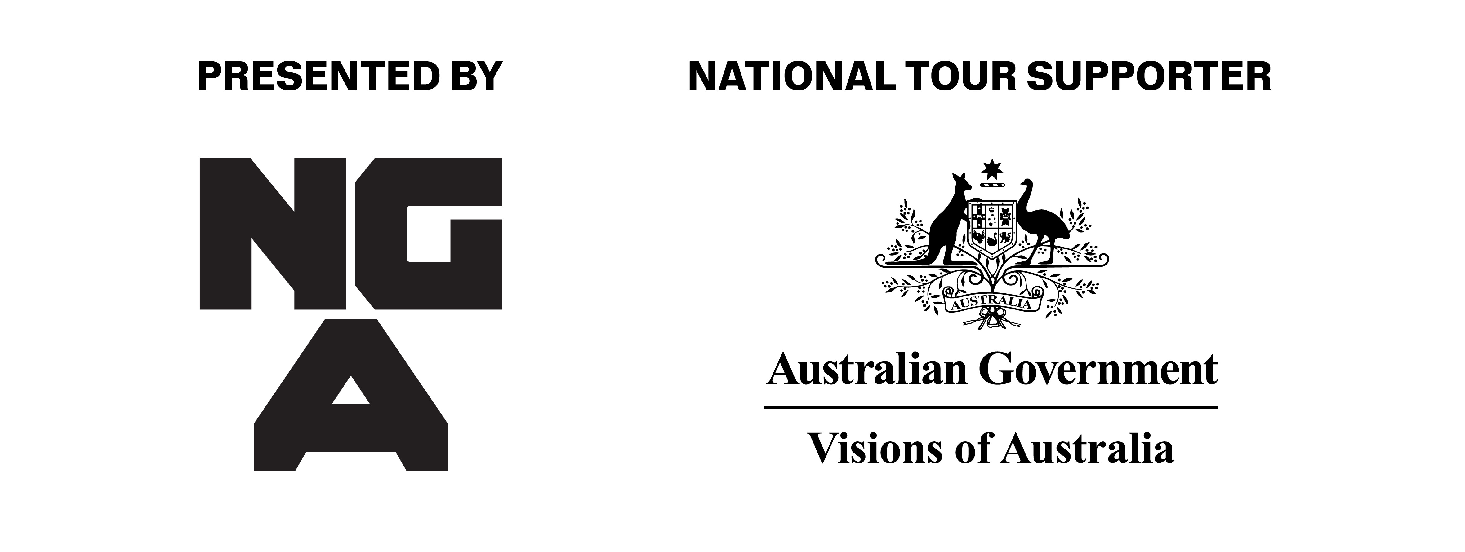 Logo: National Gallery of Australia and Australian Government logo