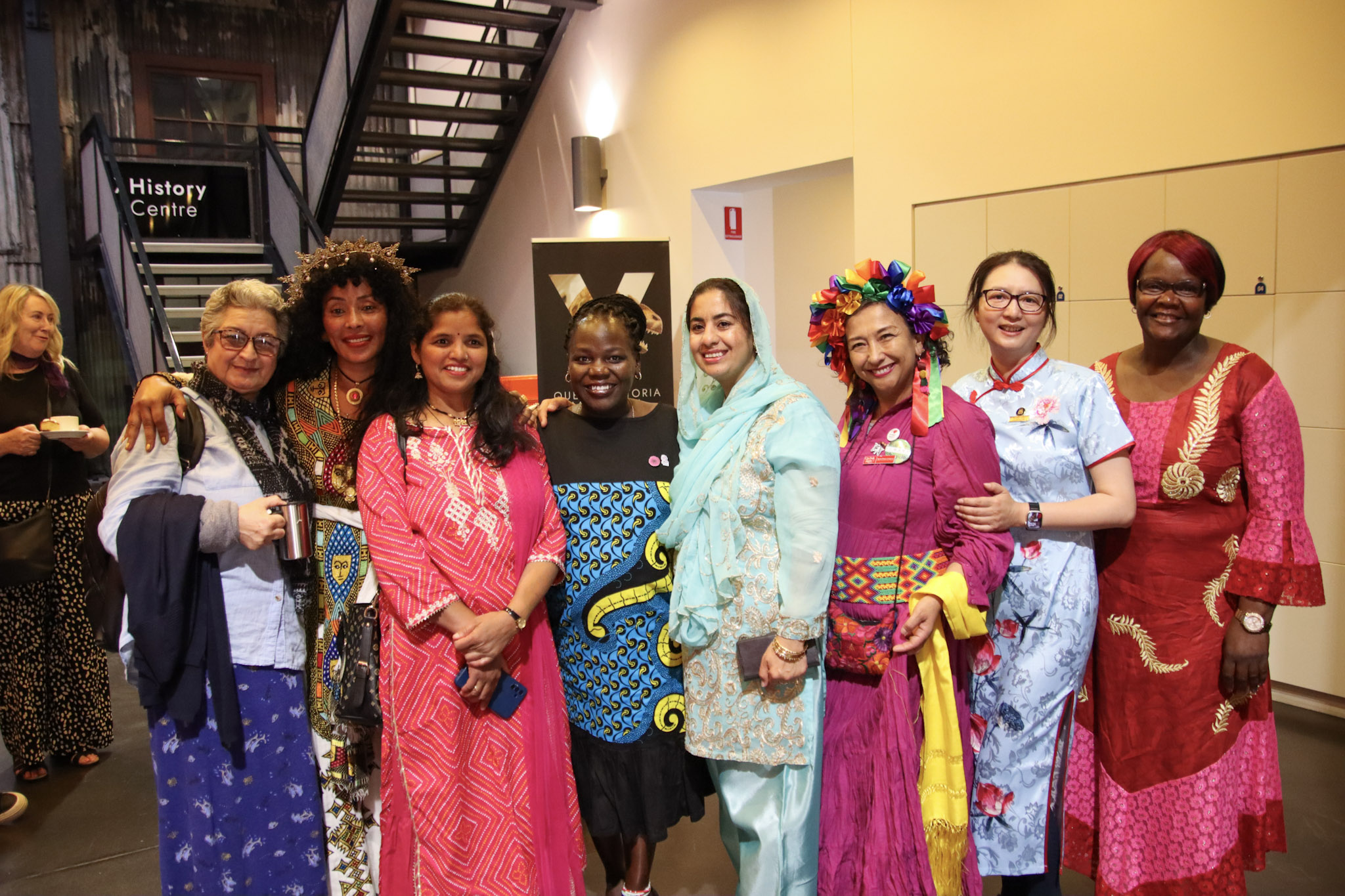 Community members at the IWD24 morning tea